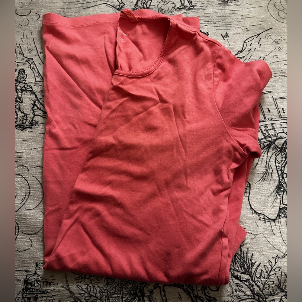 Lands End Pink Long Sleeve Dress Pajama